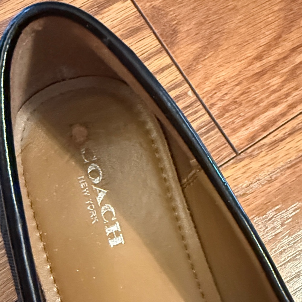Coach Black Signature Fortunata Jacquard Loafers with Silver Horsebit - Picture 2 of 7